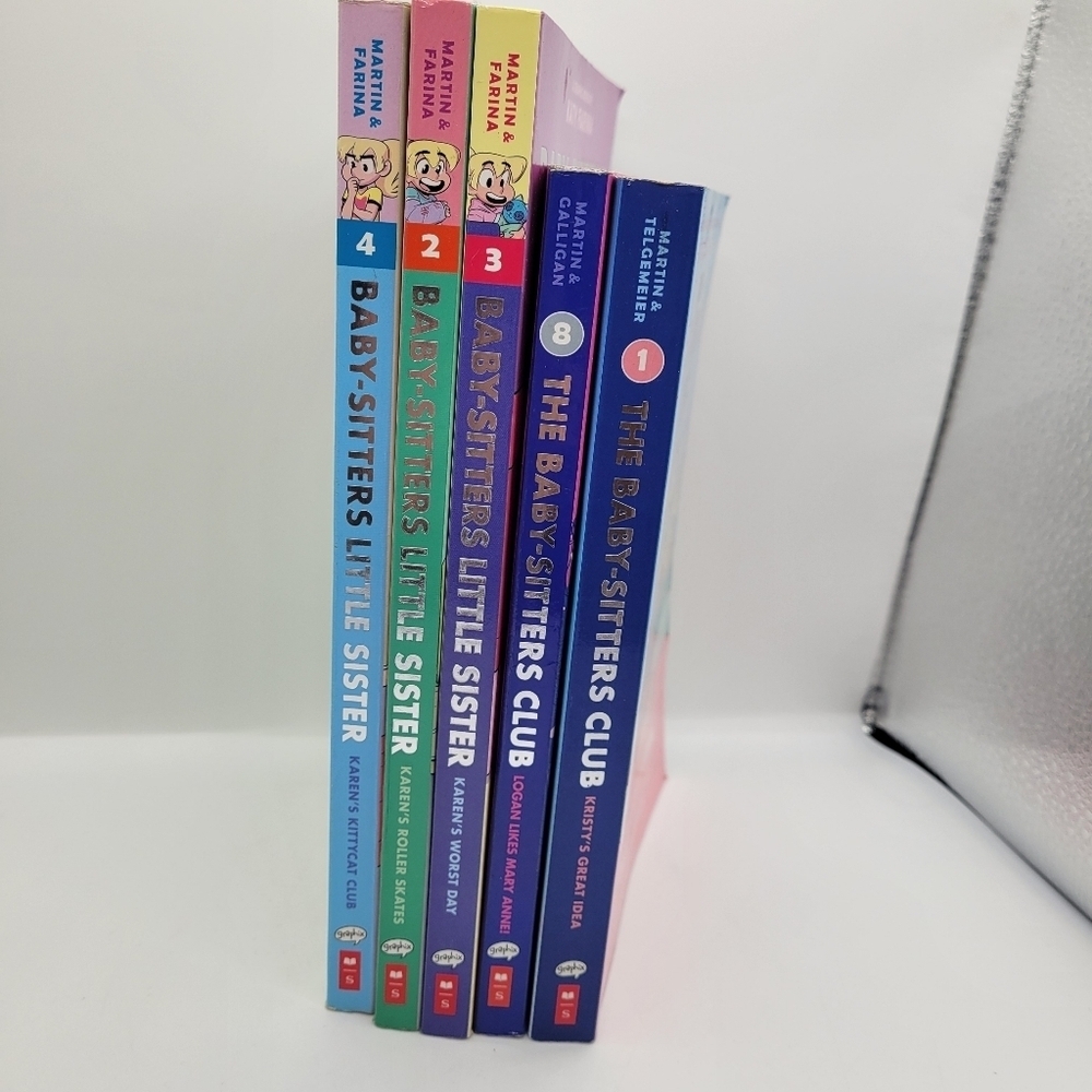 Lot of 5 Paperback Books THE BABY SITTER CLUB Full Color 4 / 2 / 3 / 8/ 1 - Picture 3 of 11